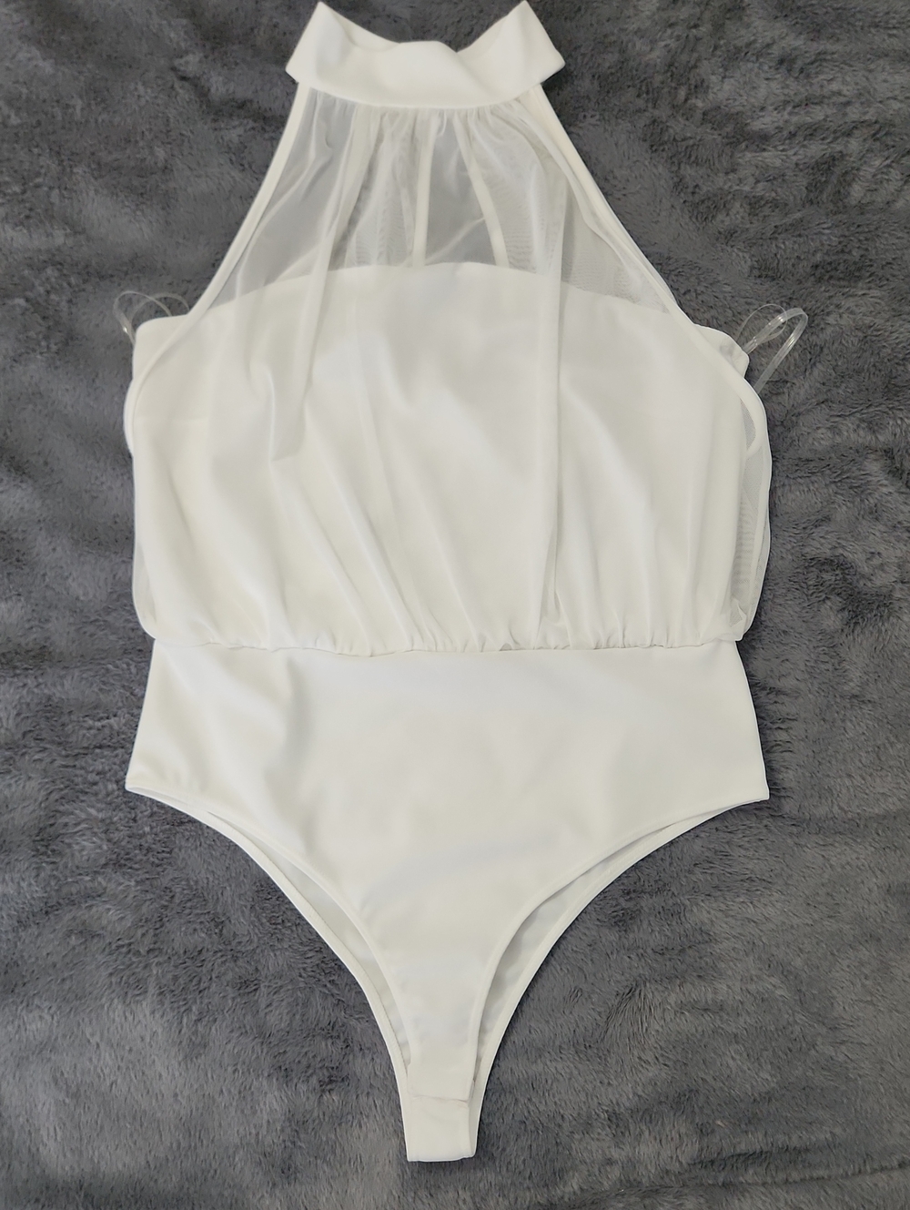 🆕️Fashion Nova White Branded Top with Contrast Logo